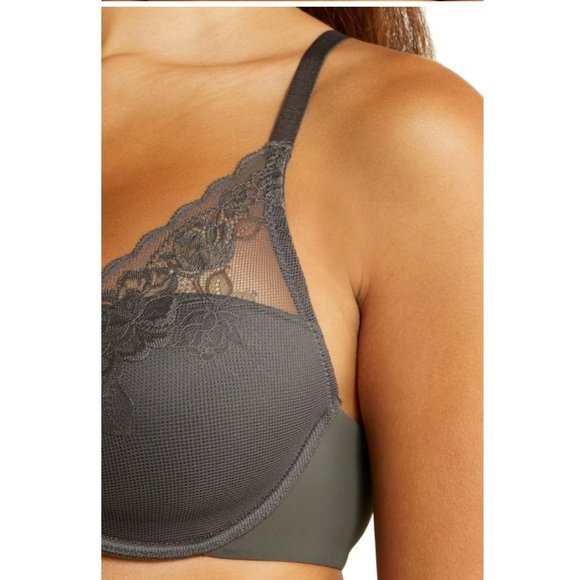 🆕NATORI Avail Full Figure Convertible Underwire Bra Gray 34DDD #741258 - Picture 5 of 12